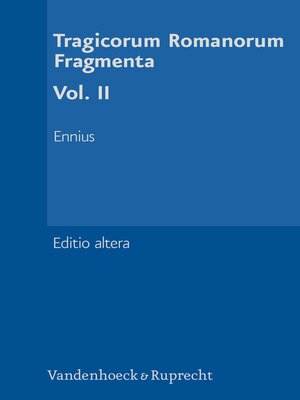 cover image of Tragicorum Romanorum Fragmenta. Volume II